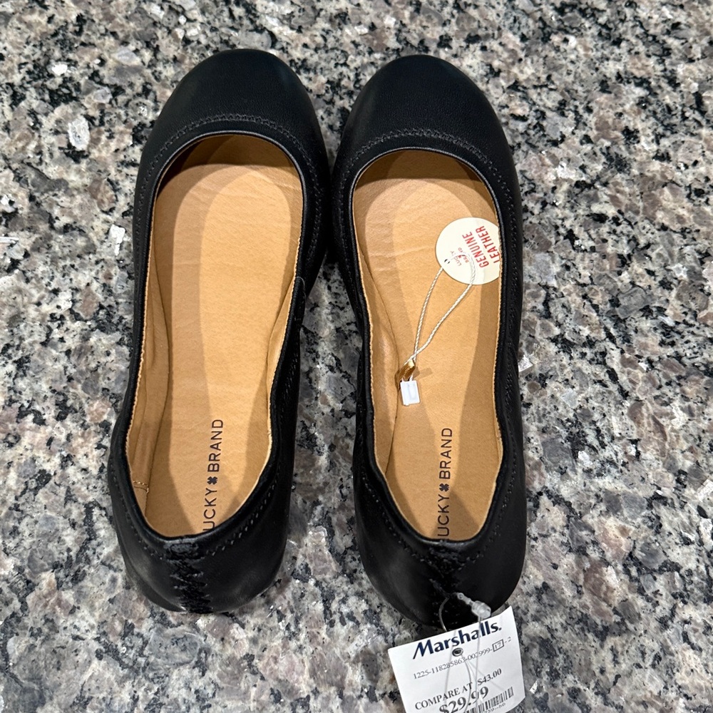 NEW - Lucky Brand Leather Emmie Ballet Flats Size 9M